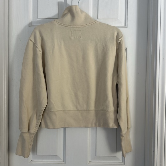 Abercrombie and fitch buttercream mock neck sweatshirt medium - Picture 2 of 4